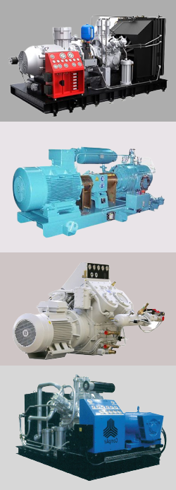 High-pressure reciprocating compressors (Gardner Denver) 